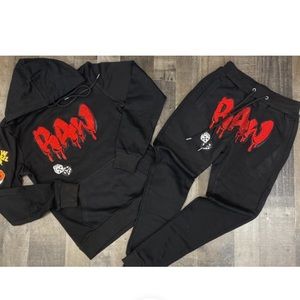 Raw sweatpants